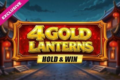 4 Gold Lanterns Hold & Win